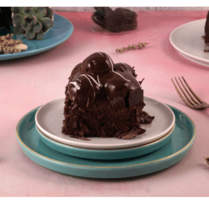 Donkere chocolade Profiterole mono cake (mono pack)