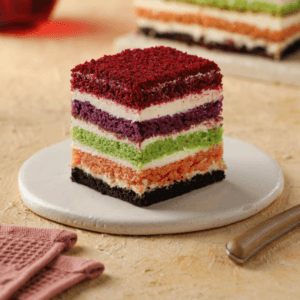 Rainbow Velvet mono cake (mono pack)