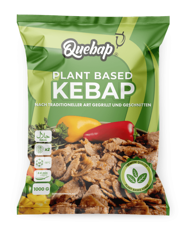 Vegan kebap, voorgebakken en gesneden (3x1 kg)